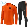 Nederland Barn Trenings Collegegenser 2026-27 Kvart-Zip Oransje Nederland Barn Trenings Collegegenser 2026-27 Kvart-Zip Oransje