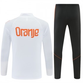 Nederland Trenings Collegegenser 2026-27 Kvart-Zip Hvit