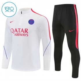 Paris Saint-Germain Barn Trenings Collegegenser 2026-27 Kvart-Zip Hvit