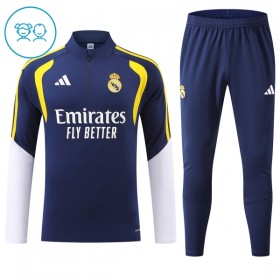 Real Madrid Barn Trenings Collegegenser 2026-27 Kvart-Zip Blå