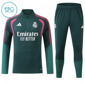Real Madrid Barn Trenings Collegegenser 2026-27 Kvart-Zip Grønn