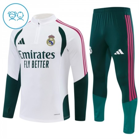Real Madrid Barn Trenings Collegegenser 2026-27 Kvart-Zip Hvit Real Madrid Barn Trenings Collegegenser 2026-27 Kvart-Zip Hvit