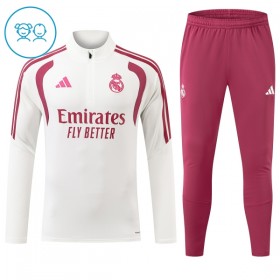 Real Madrid Barn Trenings Collegegenser 2026-27 Kvart-Zip Hvit