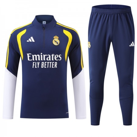 Real Madrid Trenings Collegegenser 2026-27 Kvart-Zip Blå Real Madrid Trenings Collegegenser 2026-27 Kvart-Zip Blå