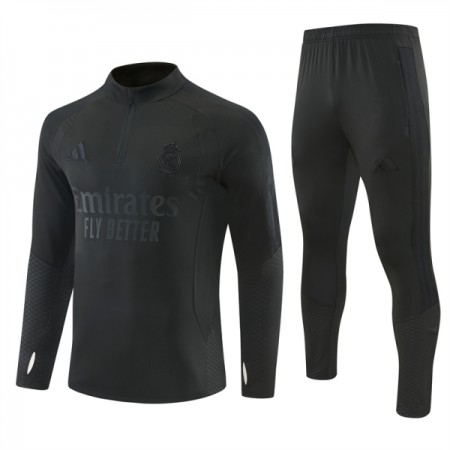 Real Madrid Trenings Collegegenser 2026-27 Kvart-Zip Svart