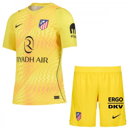 Atlético Madrid Keeper Barn Drakt 2026-27 Gul Kortermet