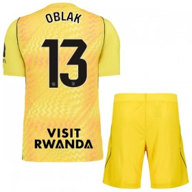 Atlético Madrid Oblak 13 Keeper Barn Drakt 2026-27 Gul Kortermet