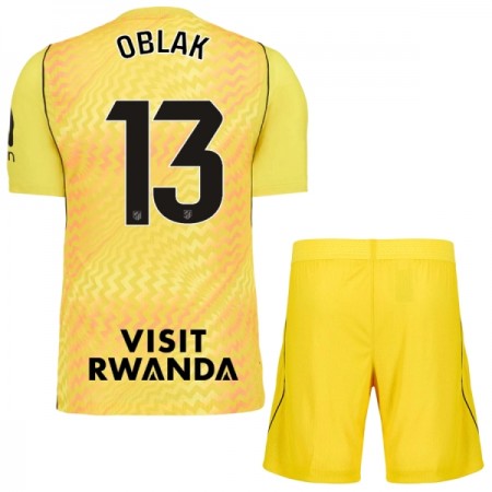 Atlético Madrid Oblak 13 Keeper Barn Drakt 2026-27 Gul Kortermet Atlético Madrid Oblak 13 Keeper Barn Drakt 2026-27 Gul Kortermet