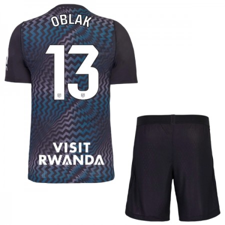 Atlético Madrid Oblak 13 Keeper Barn Drakt 2026-27 Svart Kortermet