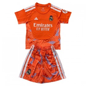 Real Madrid Keeper Barn Drakt 2026-27 Oransje Kortermet