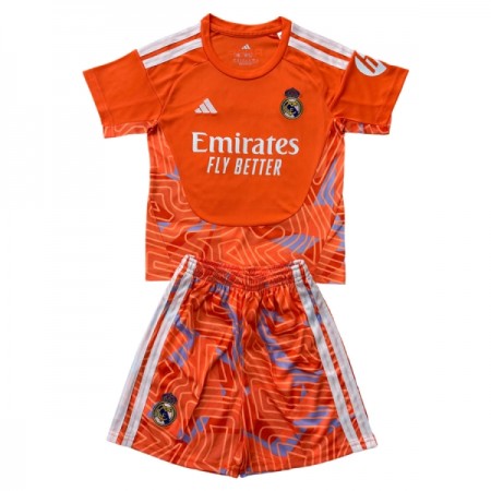 Real Madrid Keeper Barn Drakt 2026-27 Oransje Kortermet